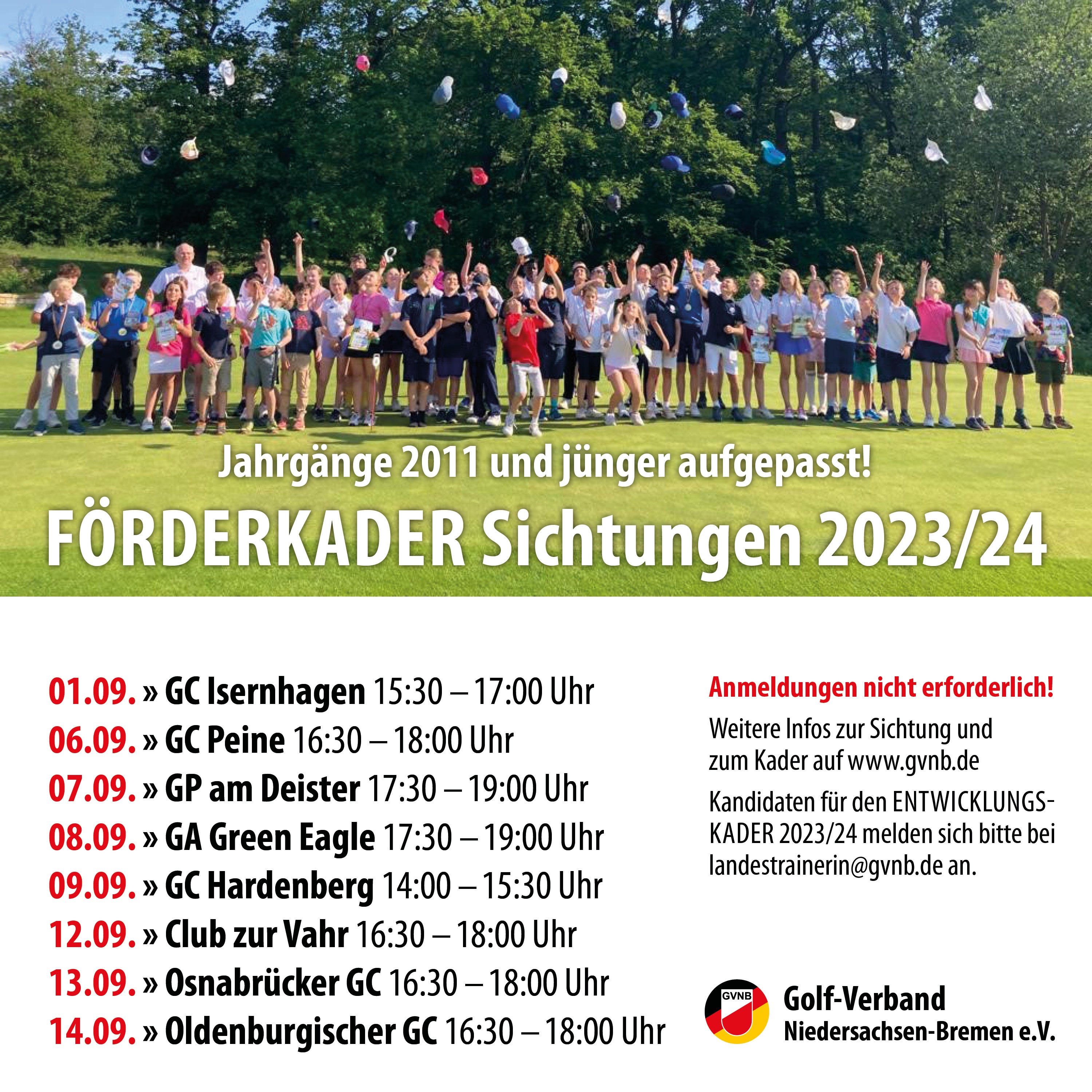 GVNB Kadersichtung 2023/2024